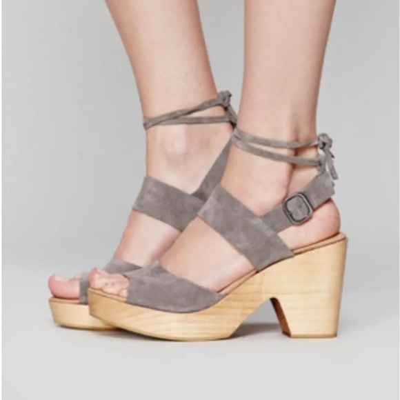 Free People Shoes - Free People Dover Suede Clog in Gray Size 38 Made in Spain 7.5